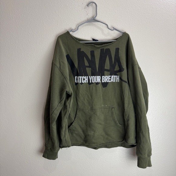 Flag Nor Fail Never Catch Your Breathe Pull Over Hoodie Size XL - Picture 1 of 9